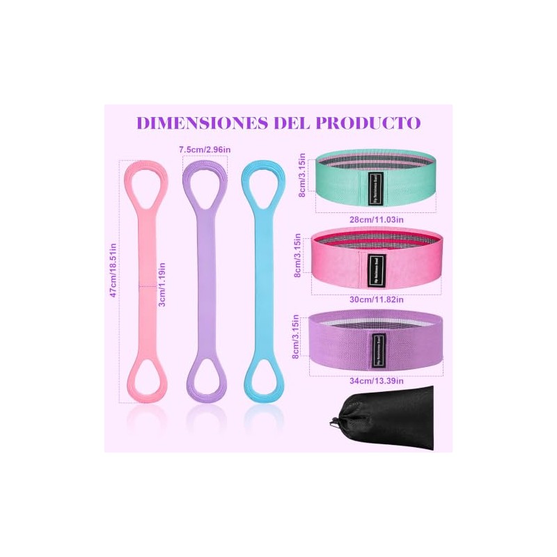 Start Makers Set 6 Piezas Ligas de Resistencia para Ejercicio