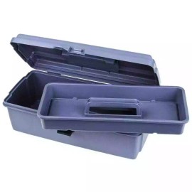 Flambeau 14800-2 Gray Copolymer Resin Utility Tool Box: 14.5" x 7.5" x 5.25"