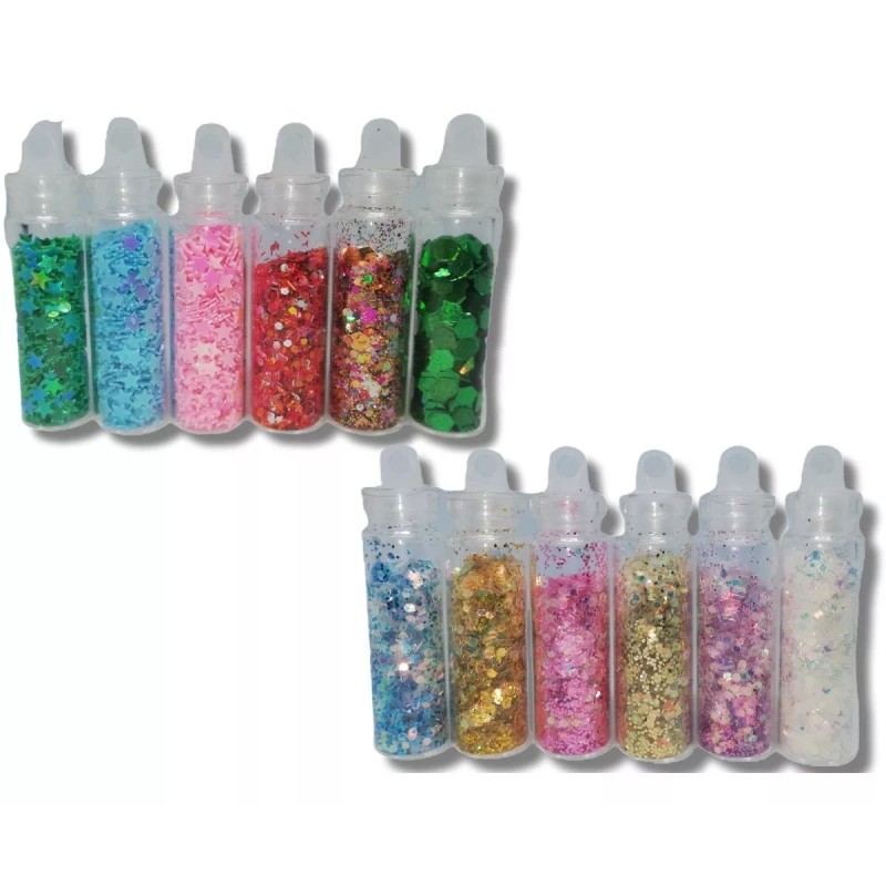 Xiaoya 72 Frascos Con Decoraciones Surtidas Para Uñas Y Esmaltes