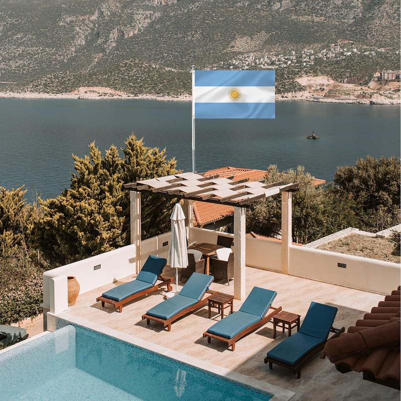 Large Argentina Flag, 3X5Ft Argentine Flags Banner Decor, Indoor Outdoor