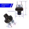 mankk Black 170-200 PSI Air Pressure Switch,1/4"NPT Thread 24V 12V