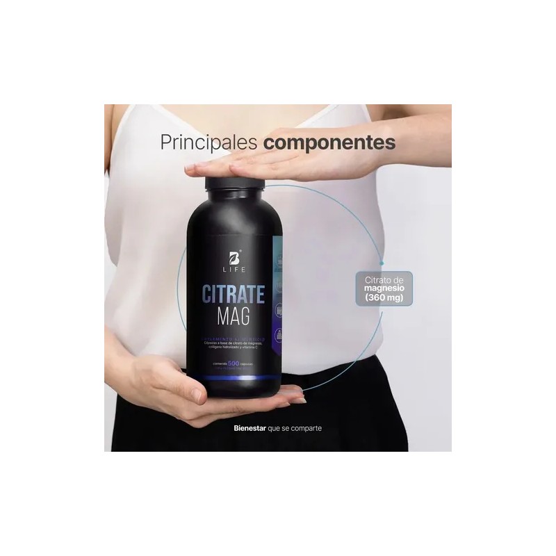Citrato De Magnesio 500 Cápsulas