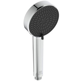 Ideal Standard 2-Funktionshandbrause Alu+ BD580AA – Ø 10 cm für unvergleichliche Duschmomente – Handbrause mit Strahlarten sanfter Regen und Massage – in Chrom