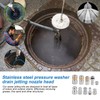 10pcs Sewer Jetter Nozzle Kit - Stainless Steel, 1/4" &