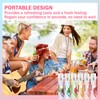 6PCS Fresh Breath Spray,Fruity Flavour Mouth Spray Freshener Spray Set,Peaches,Oranges,Watermelon,Grapes,Lychee,Mint