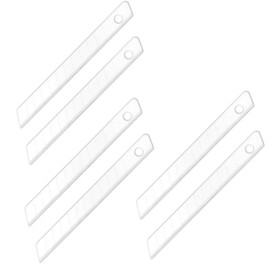 CUTOKAY Upgrade 1.5x Thickness Ceramic Box Cutter Blades 9mm Wide Knife refill Ceramic Utility Knife Blades Spare [6-pack]