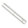 Graphoplex Ruler 2 Bevels + embossment Transparent 20 cm transparent