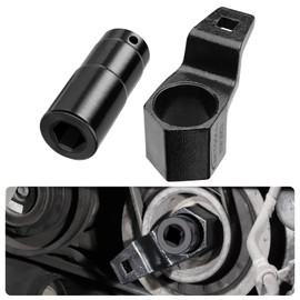 BETOOLL 19 mm Harmonic Balancer Socket & 50mm Crankshaft Crank Pulley Wrench Holder Tool Removal Holding Spanner kit Compatible with Honda and Acura Engines