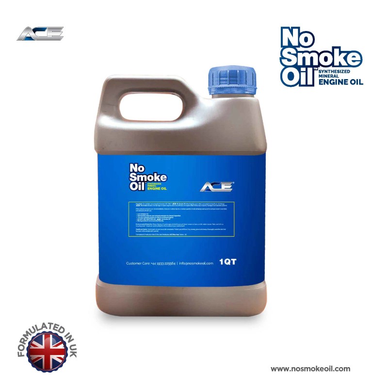 ACE NO SMOKE OIL© SAE 10W-40 Zero Carbon 1 quart