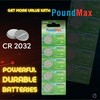 PoundMax PoundMax CR2032 2032 Lithium Batteries 3V Long-Lasting Reliable Power