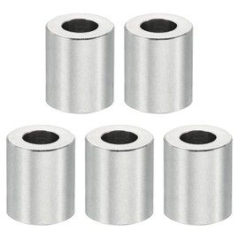 PATIKIL M4 Stainless Steel Spacers, 5 Pcs Metal Spacer Stainless Steel 4.2mm ID x 8mm OD x 10mm L Stainless Steel Spacers Screw Standoff Round for 5/32inch or M4 Screw Bolts