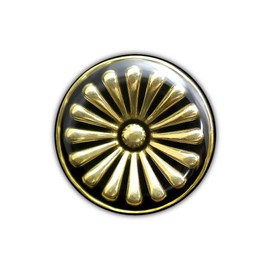 Diamond Japan Framed Ink Painting Type -A [Frameless Type-B] [New Color: Unmarked Type with Frame] Chrysanthemum Crest 24K Gold Plated Epoxy Processing Pin Brooch Substrate Pin Badge Pin Badge Yakuza