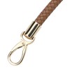 Nicerity PU Leather Braided Purse Strap 11.8inch Replacement Handle Short