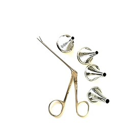 MedTool 4pc Set HARTMANN Ear Speculum & Micro Alligator 3" ENT Nasal Instruments