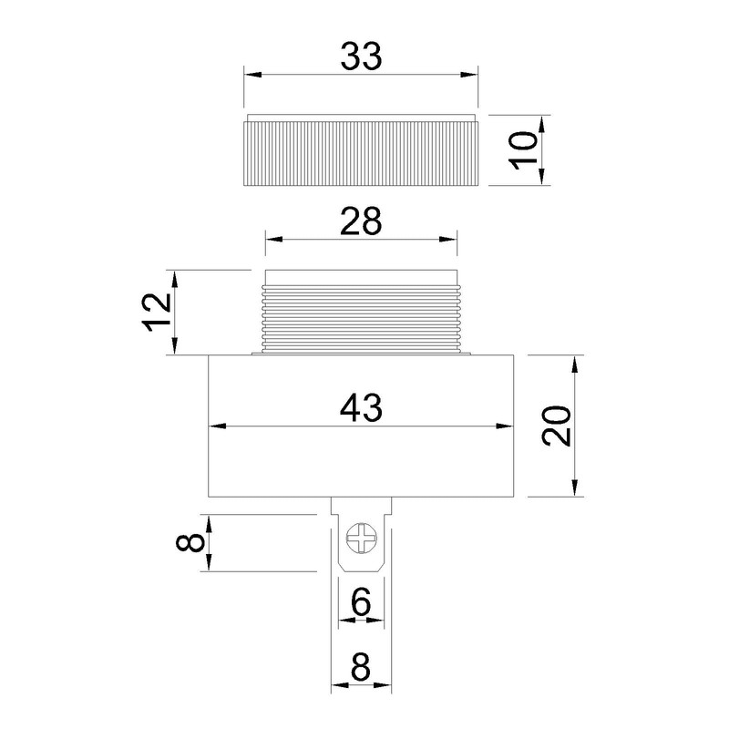 MESAN Brand Mini Piezo Buzzer Single Tone 95dB Terminal Type