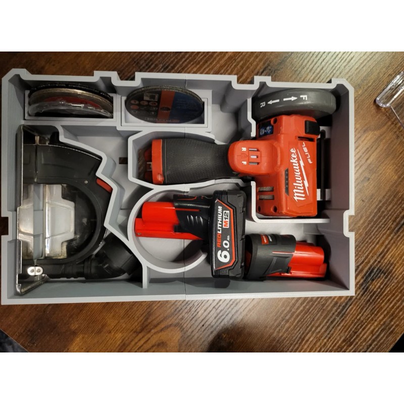 Milwaukee M12 Cut Off Tool Insert for Packout Drawer (Insert