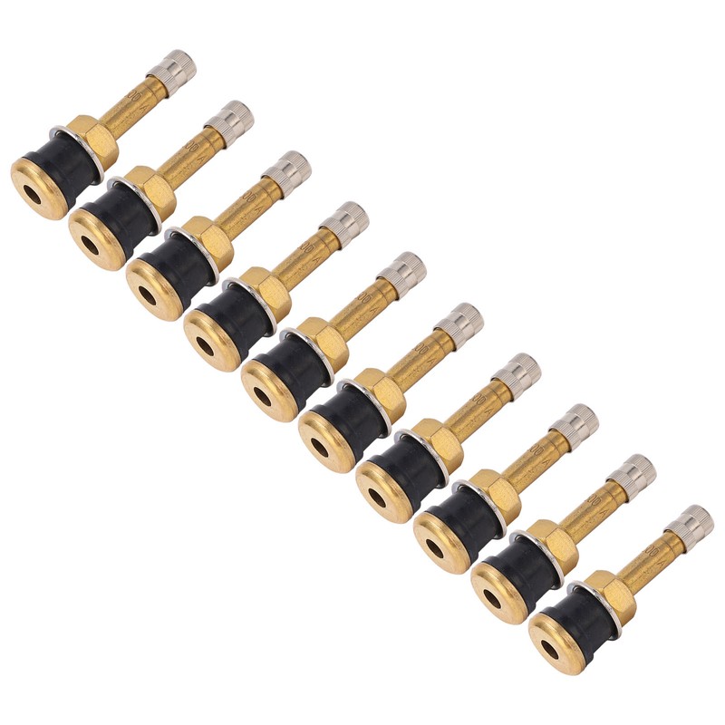 10 Pcs Valve Stems TR500 Straight Brass Heavy Duty Clamp