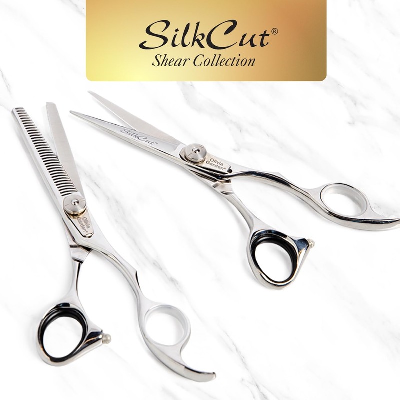 Olivia Garden SilkCut Professional Hairdressing Shear and Thinner Case (5.75"