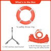 Life Ring 23 Inch with Bracket, Boat Safety Throw Rings