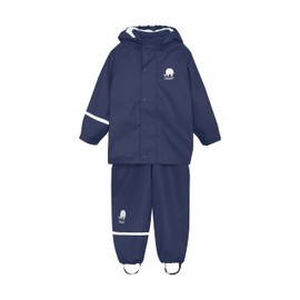 CeLaVi Very high-quality two-piece, wind- and waterproof rain suit in many colours (Celavi Zweiteiliger Regenanzug in Vielen Farben) - blue Plain, size: 110