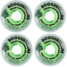 Snot Wheel Co. Skateboard Wheels 54mm Swampy Gator Boogerthane 99A Green/Glow