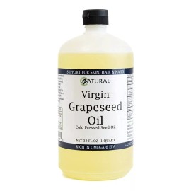 Zatural 100 % Aceite Puro De Semilla De Uva, Prensado En Frío, Virge