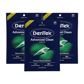 DenTek Triple Clean - Púas de hilo dental, garantía sin roturas, 150 unidades, paquete de 3