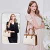 KURGOOL Handbags Purses for Women, Trendy Leather Dual-tone Tote Purse,
