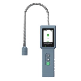 CHNADKS Natural Gas Leak Detector with 12.8 Inch Flexible Probe, LCD Display & 3 Types Alarm, Range 0-10000 ppm, Portable Combustible Gas Sniffer for Propane, Methane for Home or Industrial