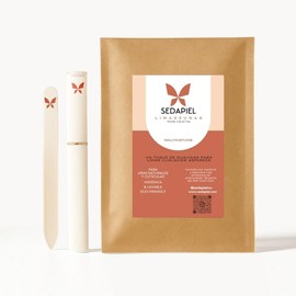 SEDAPIEL Lima de Uñas de Cristal, Lavable, Acabado Suave, Ecológica y Reutilizable, Con Estuche. (BLANCO, 1.0, unidad, MEDIO)
