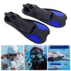 Men Women Swim Foot Fins Swimming Diving Open Heel Adjustable