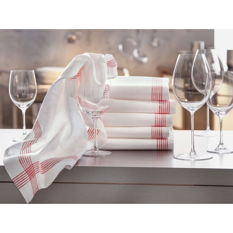 ZOLLNER Set of 4 Tea Towels, Kitchen Towels, 50 x
