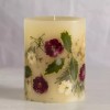 ROSY RINGS, CITRUS GARLAND LUXURY BOTANICAL CANDLE, 6.5" TALL, 200