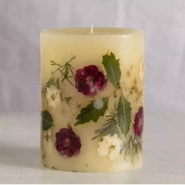 ROSY RINGS, CITRUS GARLAND LUXURY BOTANICAL CANDLE, 6.5" TALL, 200 HRS, NEW