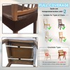 KIDOACOW Soft Leather Chair Seat Covers Dining Chairs Set of