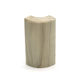 3/4" x 2 1/4" x 4" Poplar (Paint Grade) Outside Radius Corner Base Block Bullnose - Fits 3/4" Radius, Trim Molding (3)