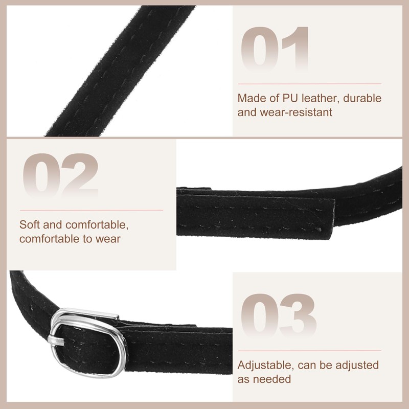 uxcell 2 Pair Replacement Ankle Strap for Heels Detachable Shoe