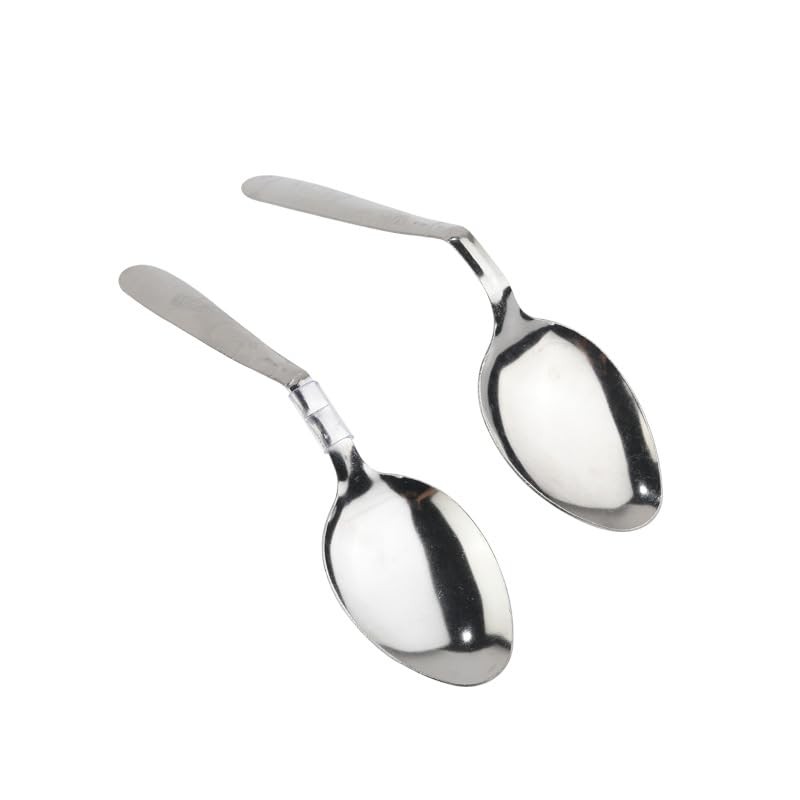 LRESJJIUJ Curved Spoon, Curved Magic Technique, Magic gimmick, Magic Props,