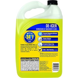 Prestone AS253 De-Icer Windshield Washer Fluid, Freeze Protection 1 Gallon