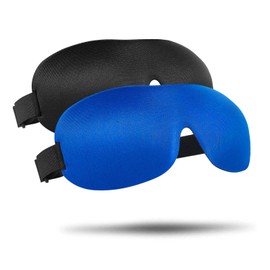 Molirex 3D Sleeping Mask Night Mask - Pack of 2 Sleeping Glasses Women and Men with Adjustable Strap Eye Mask