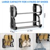DEYILIAN Wall Mounted Shoes Rack 4 Pack, Hanging Shoe Organizer,
