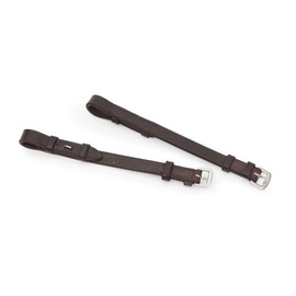 Shires Blenheim Bridle Cheek Pieces with Hook Studs-Black Full 3/4" (18mm)