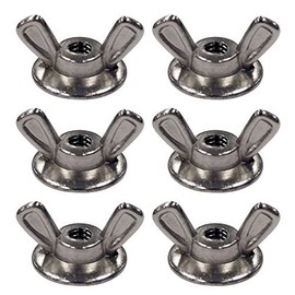 Qty 12 HD Hurricane Shutter Panel Washered Wingnuts 1/4-20 Wing nut