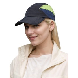 Adigau Women's Quick-Drying Baseball Cap Breathable Sports Cap Summer Peaked Cap Adjustable Cap Lightweight Baseball Caps for Outdoor Running Camping Hiking, black, Unit size