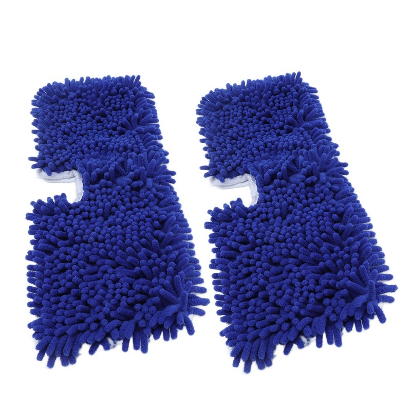 2PCS Mop Head Pad Microfiber Mop Replacement Pad Washable Reusable