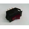 Carling Technologies Lighted Rocker Switch | SPST ON-Off 10A/250VAC 15A/125VAC | Red Actuator 125V Neon Lamp