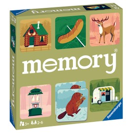 Ravensburger Camping Adventures Memory Matching Picture Snap Pairs Game for Kids Age 3 Years Up
