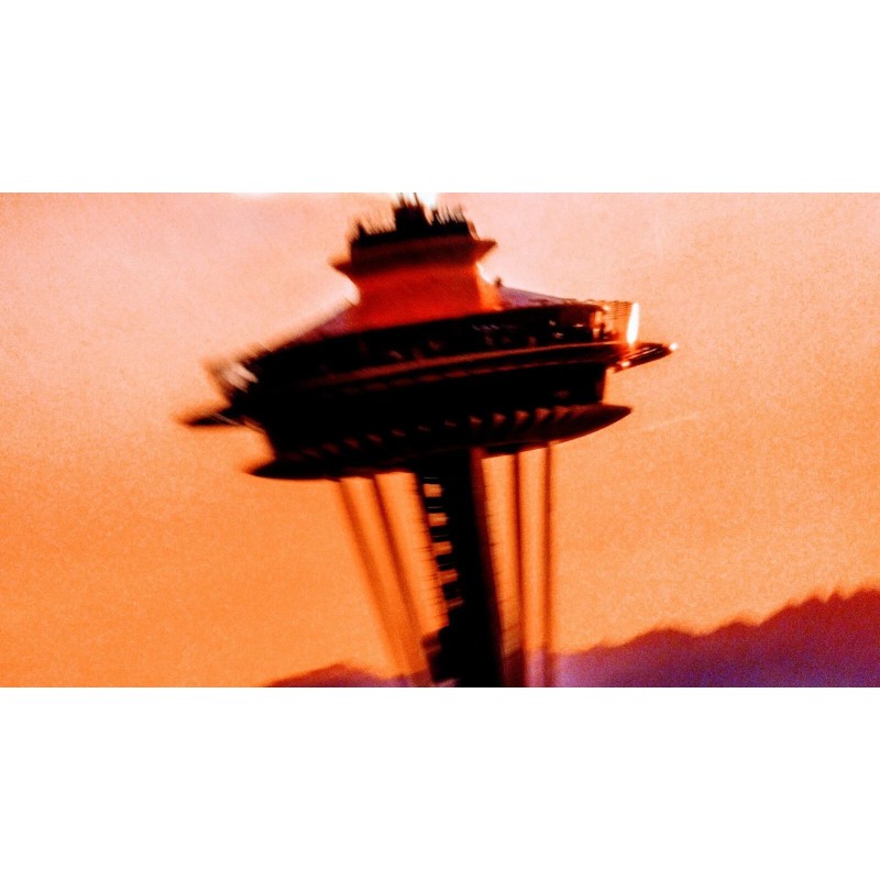 FREDERICKFILMS.COM/SHOP 5 X 7 POST CARD SPACE NEEDLE @ SUNSET