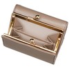 Samantha Vega Billfold Wallet with Belt Hardware, beige, (greige)