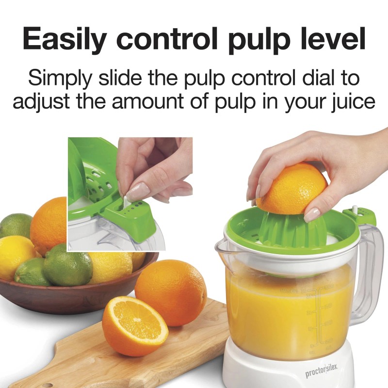 Proctor Silex Electric Citrus Juicer 34 oz Large Pitcher and